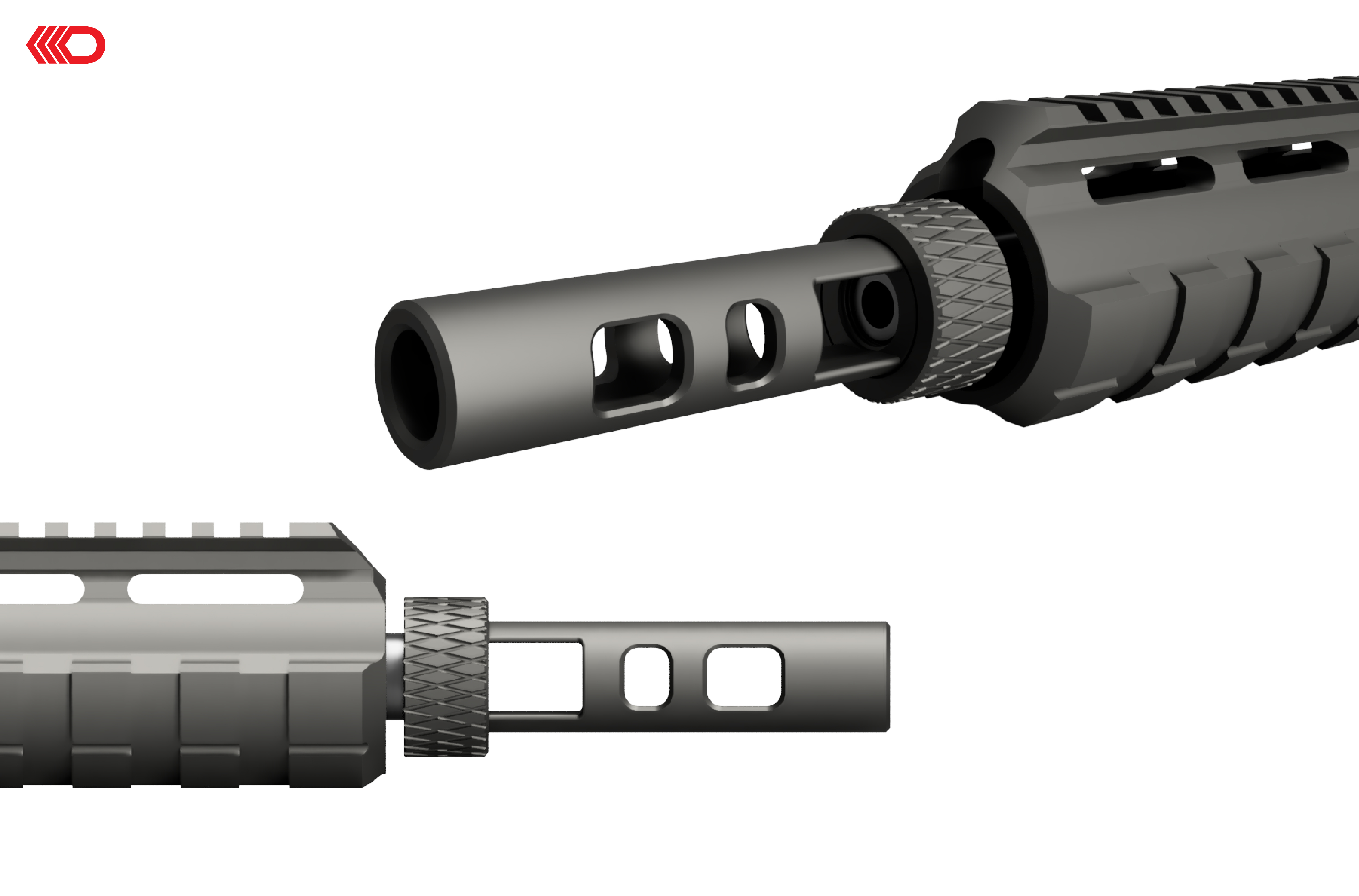 🔫 AIRSOFT - SUPRESSOR 9 | Mod. 556・ STL File for 3D printing・Cults